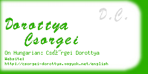 dorottya csorgei business card